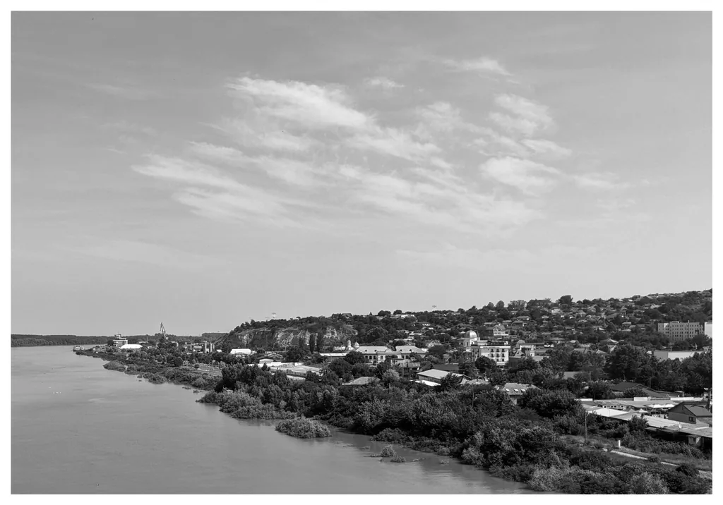 Cernavodă, vue à vol d'oiseau