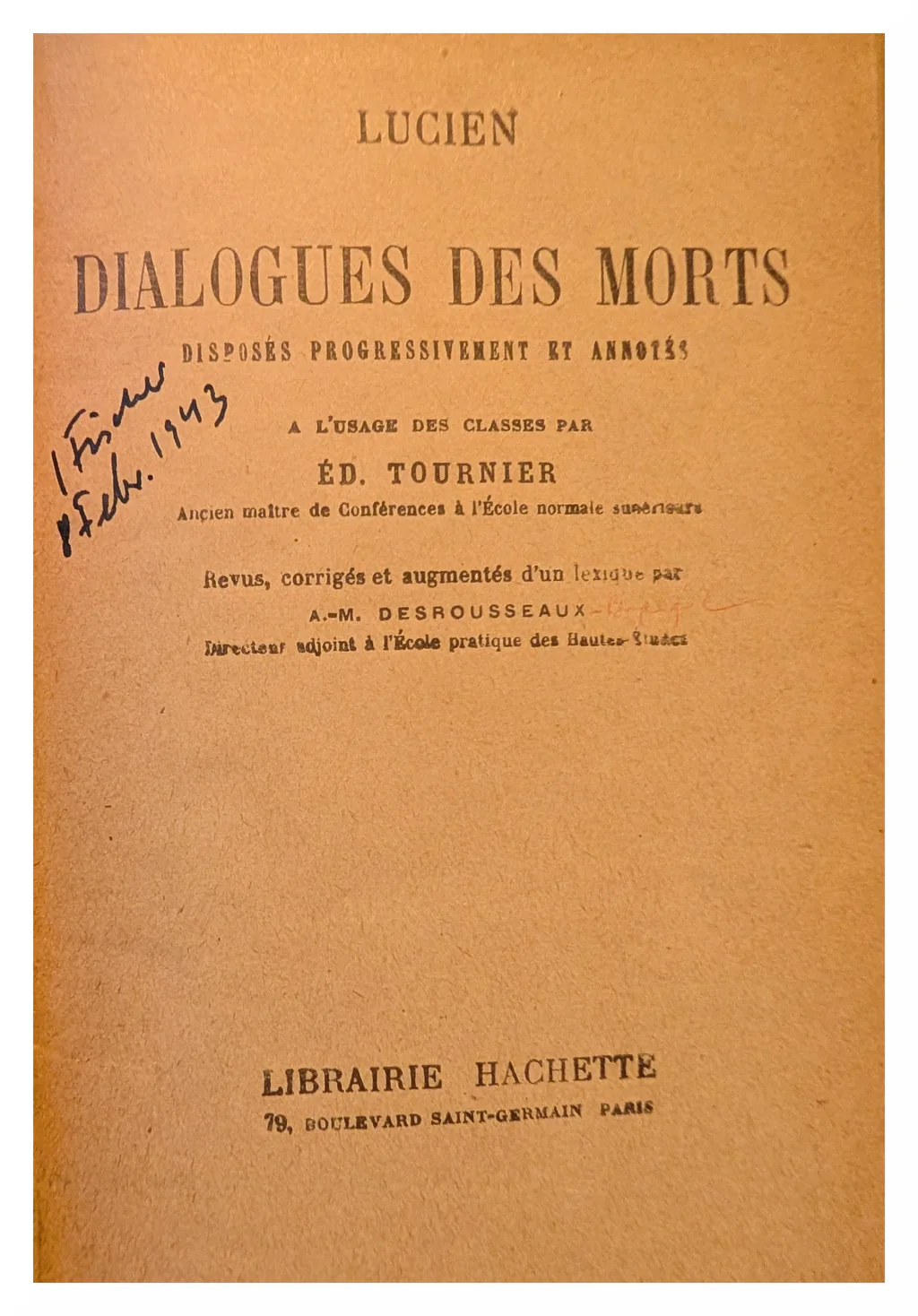Dialogurile morților de Lucian din Samosata